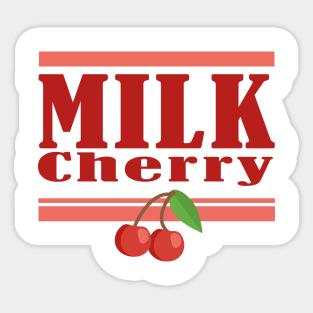 HARAJUKU KAWAII CHERRY MILK DESIGN FUN KOREAN ANIME Sticker